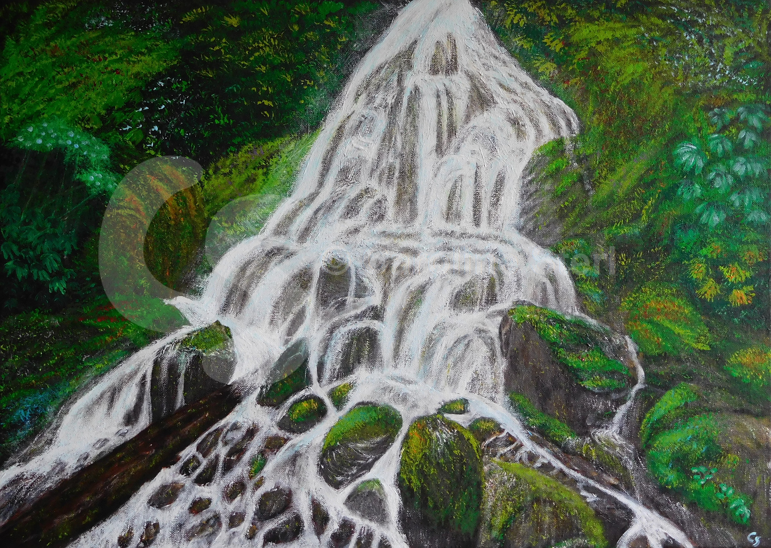 Painting: Waterfall